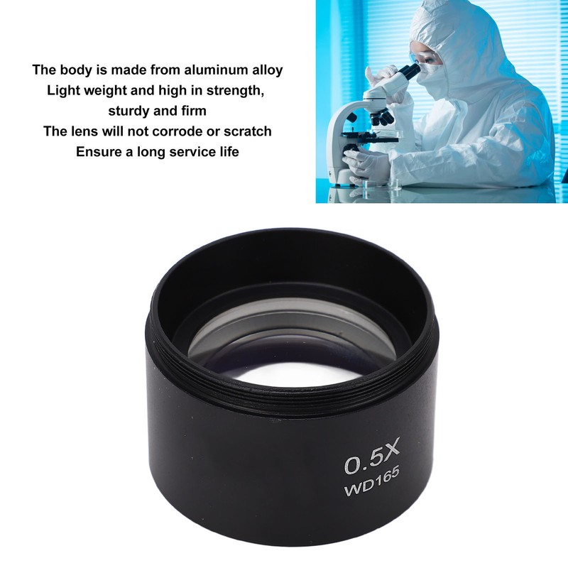 Microscope Objective Lens 0.5X High Transmittance Refractive Index Wide Viewing