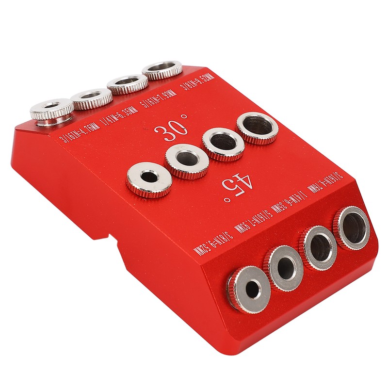 Pocket Hole Jig 30° 45° 90° Holes Drill Guide Drilling