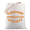 PWHAOO Summer Vacation Tote Bag Sunshine Appreciation Society Tote Bag