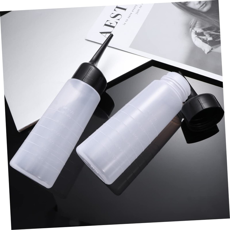 Gatuida Salon Size Hair Coloring Bottles 3pcs Refillable Shampoo Bottles