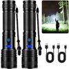 Alicegirl Rechargeable Flashlights High Lumens, 90,000LM Super Bright Flashlight, Adjustable