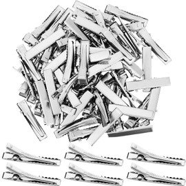 Pack of 200 Alligator Hair Clips Metal Duckbill Hair Clips Flat Top Single Prong Hair Pins for Hair Styling DIY Accessories