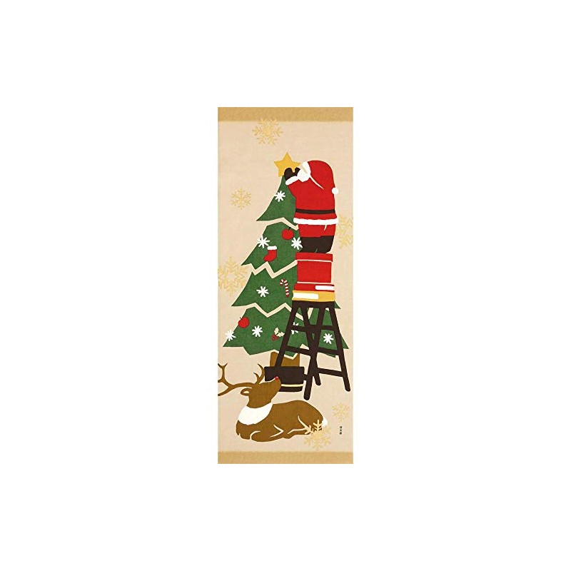 Hamamonyo (濱文様) Picture Tenugui Decoration Santa