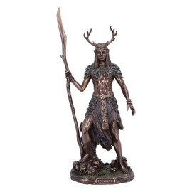 Nemesis Now Cernunnos The Horned God Figurine, 26cm Resin Bronze Greek God with Antlers, Mythology Décor, Cast in the Finest Resin, Expertly Hand-Painted