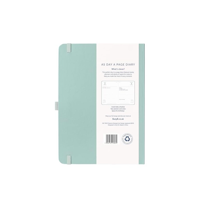 Busy B 2026 A5 Diary Day-A-Page Planner for Students, Professionals