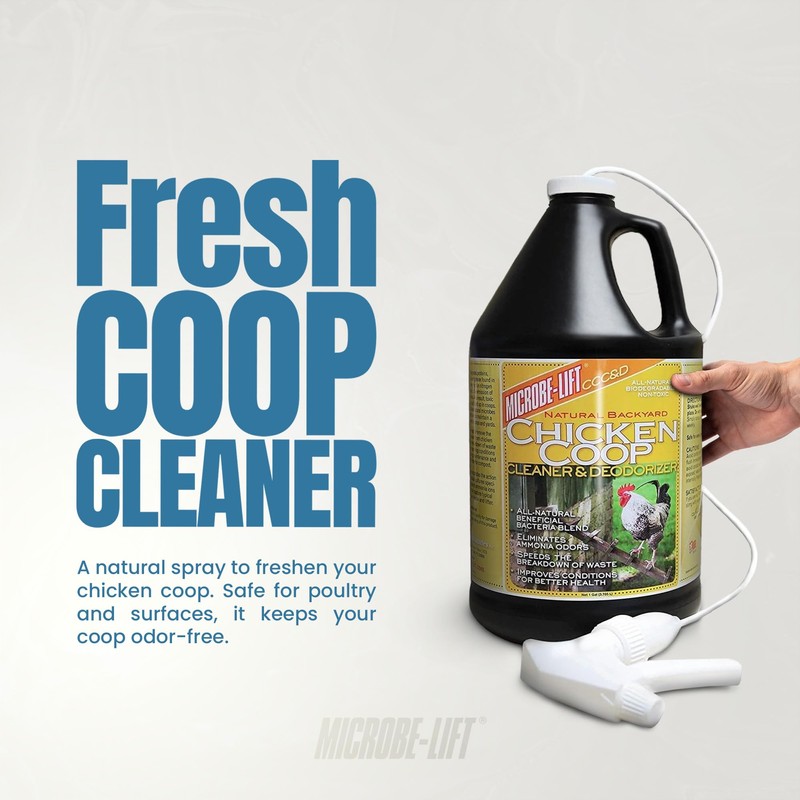Microbe-Lift Chicken Coop Cleaner & Deodorizer – 1 Gallon –