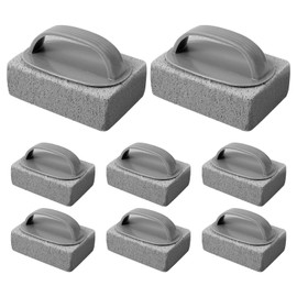 6 Pcs Pumice Stone for Cleaning, Cleaning Pumice Stone with Handle for Pool Tiles, Block Swimming Grout & Concrete, Stove & Spa Tile Clean (6)