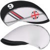 TOHMLAPE GOLF 10pcs White and Black UK Union Jack Flag