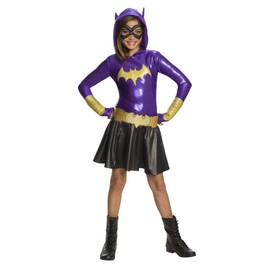 Rubie's DC Super Hero Girls Hoodie Dress Childrens Costume, Batgirl, Small