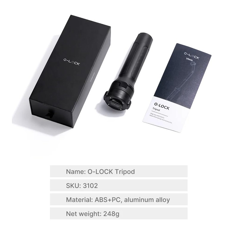 Ulanzi O-Lock Tripod Quick Release Smartphone Magnetic Tripod Angle Adjustable