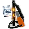 aZengear Survival Flint Fire Starter Kit, Thick Ferro Rod (4"