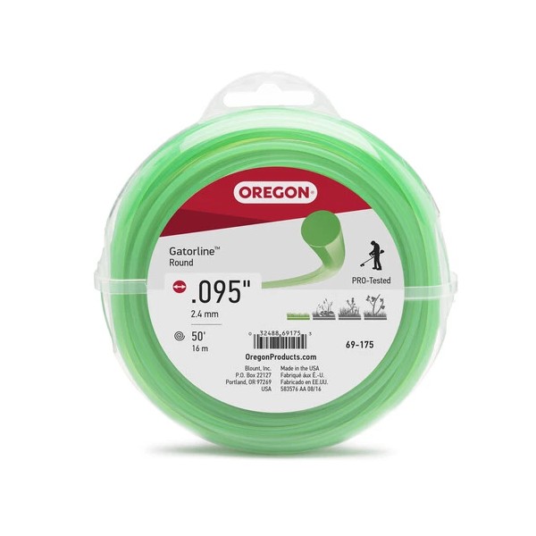 Oregon 69-175 Oregon Round Gatorline Trimmer Line 0.098" 50' Donut