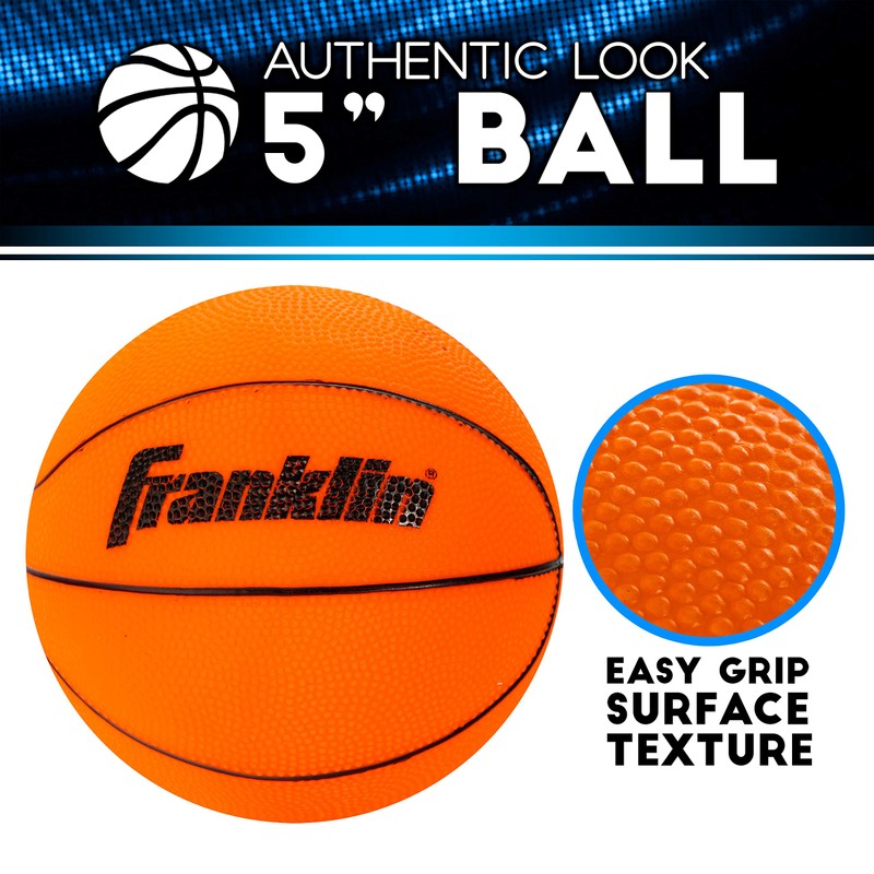 Franklin Sports Over The Door Mini LED Scoring Basketball Hoop