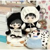 Sewing Clothes-Plush-Clothes-10-15cm Hoodie Doll (Black Hat + White Hat, For