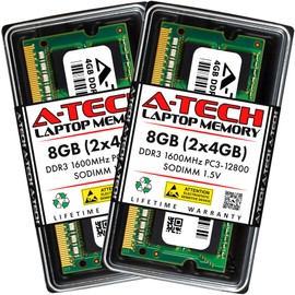 A-Tech 8GB (2x4GB) RAM for HP Pavilion g6-2235us | DDR3 1600MHz PC3-12800 Non ECC SO-DIMM 1.5V - Laptop & Notebook Memory Upgrade Kit