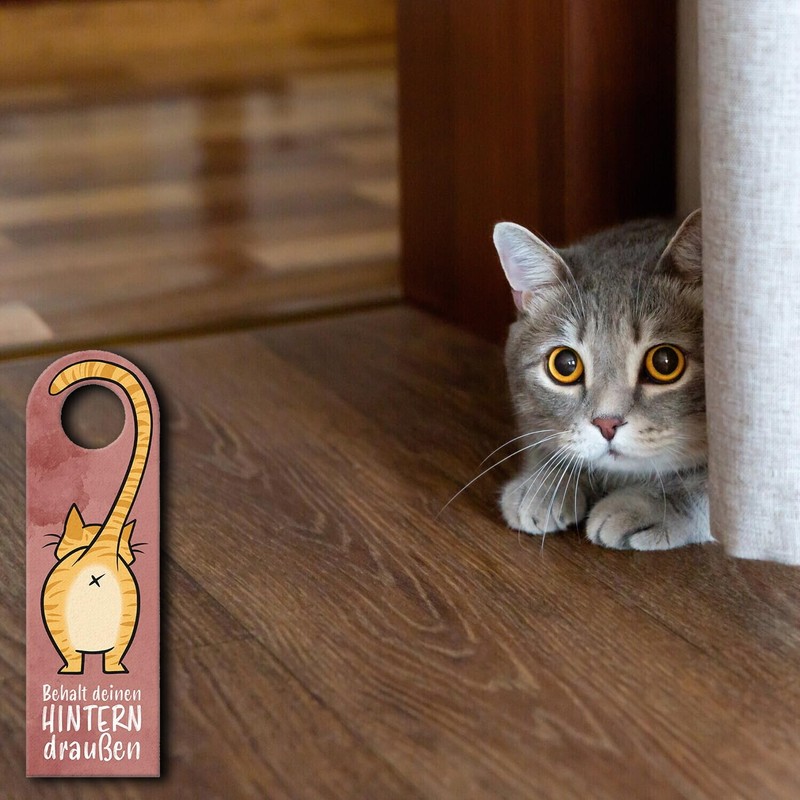 “Komm doch rein” or “Behalt deinen Hintern draußen” Door Hanger