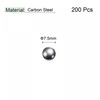 sourcing map Pack of 200 7.5 mm Carbon Steel Storage