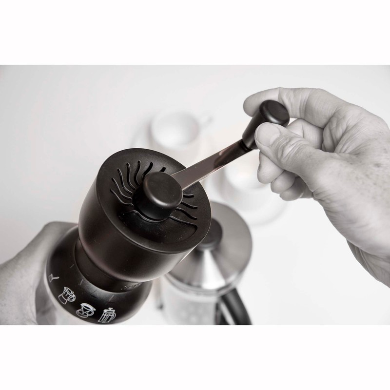 Aerolatte Precision Burr Coffee Grinder, Glass with Ceramic Mechanism, 1-Cup
