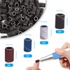 400pcs Sanding Bands with 2 Nail Drill Bits for Manicure