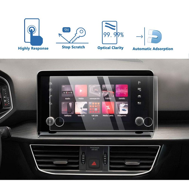 LFOTPP Seat Tarraco Navigation Schutzfolie - Tempered Glas 9H Kratzfest