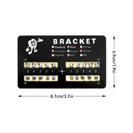 SEAVERRS 300pcs/Pack 022 Slot Bondable with Hook on 345 Teeth Model Mini Roth Brackets Roth,15 pieces per pack 20 pieces per pack.