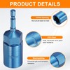 sourcing map Nut Driver 19mm Hex Drive Socket CR-V Steel