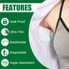 100PCS Underarm Sweat Pads, Non-woven Disposable Armpit Sweat Pads, Antiperspirant