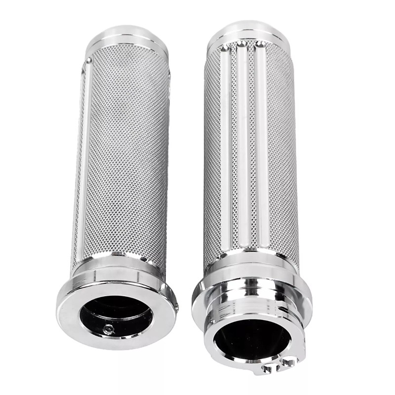 Unbranded Chrome 1" Handlebar Hand Grip For Harley Softail Dyna