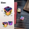 Hometu 2Pcs/Set Metal 12 Constellation Dice Set, Laser Engraved 6-Sided