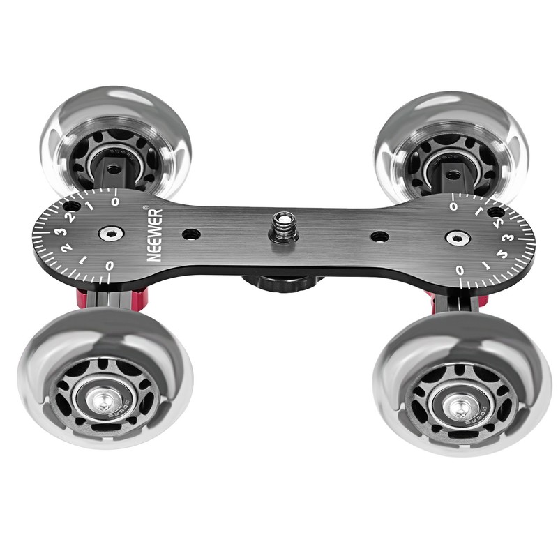NEEWER Scaled Cámara Cuadro Dolly Slider con 10Kg Capacidad de