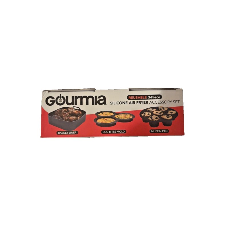 Gourmia Air Fryer Accessories Set - 3 Piece Silicone, 3-Piece