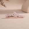 Kercisbeauty Small Crystal Leaves Rose Gold Hair Clip for Wedding