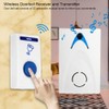 Wireless Bell, 100 m Electric Cordless Doorbell with 32 Melodies,