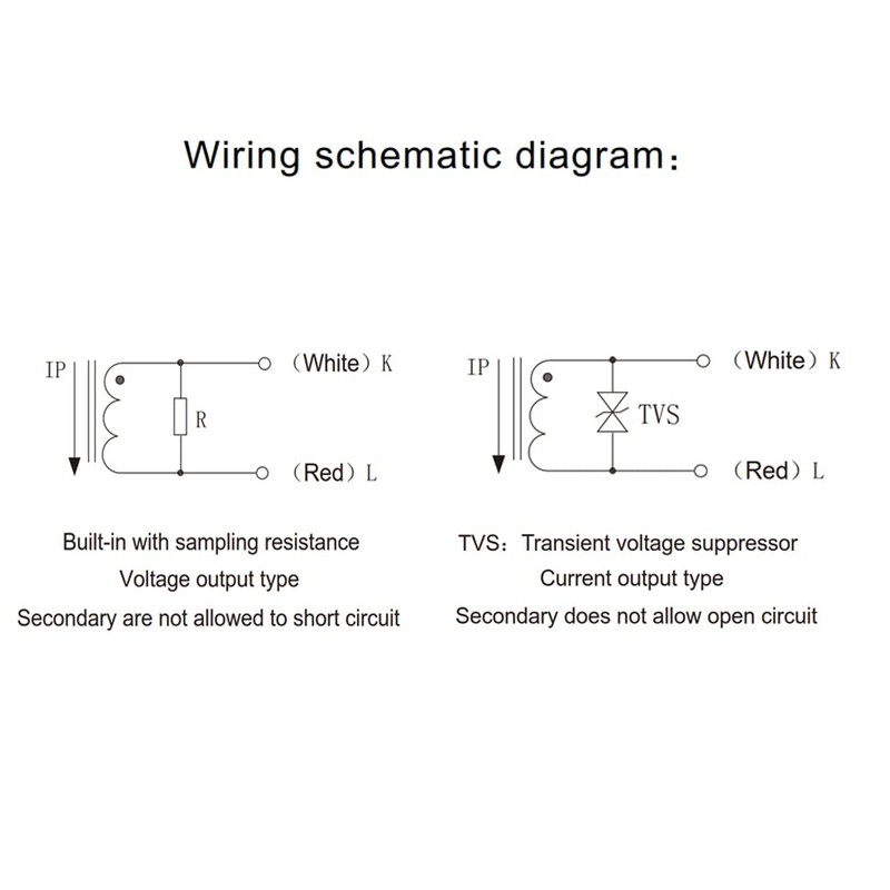 SazkJere 6PCS SCT-013-000 100A 50mA Open Close Transformer Non-invasive Split