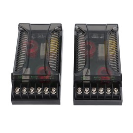 Srum 2 Way Car Audio Crossover, 2pcs Speaker Frequency Divider Car Audio Passive Crossover Up to 300 Watts, Overcurrent Protection Heat Dissipation Universal Speaker Frequency Divider