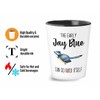 Bird Lover Shot Glass 1.5oz - Early Jay Blue go
