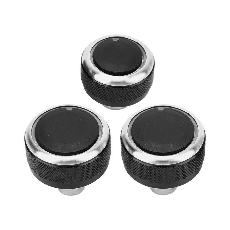3PCS Car Air Conditioning Switch Knob Heater Replacement for Bora