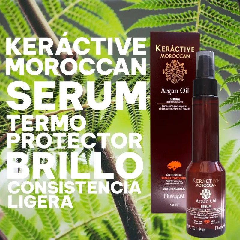 Nutrapel Keractive Moroccan Argan Serum 144ml - 1 Pieza