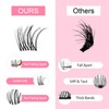 Lash Clusters 154 PCS 10-16mm Fluffy Eyelash Clusters D Curl