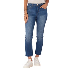 Democracy Women's Ab Solution Slim Straight, Blue Vintage