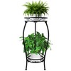 C CASIMR CASIMR 2 Tier Plant Stand Indoor Outdoor, 26.6"