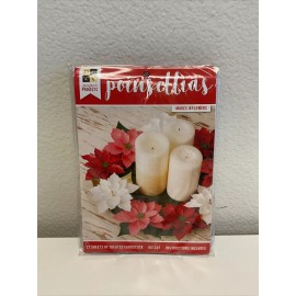 DCWV Paper Projects, Lasercut Poinsettia Project Kit, Makes 18 Flowers - 3 Pack