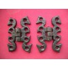 2 x Black Antique Iron Butterfly Door Cabinet Cupboard Hinges 50 x 68mm