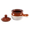 Individual French Onion Soup Crock Chili Bowls with Handles and