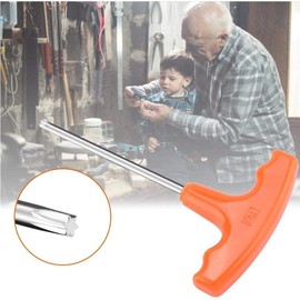 T Handle Screwdriver Ergonomic T-Shaped Plastic Handle Durable Universal T27 Torx Driver for Stihl Makita # 0812 370 1000
