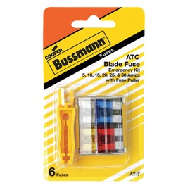 Eaton BUSSMANN Automotive Blade Fuse Kit with 6 Fuses Included; Fuse Series Included: ATC