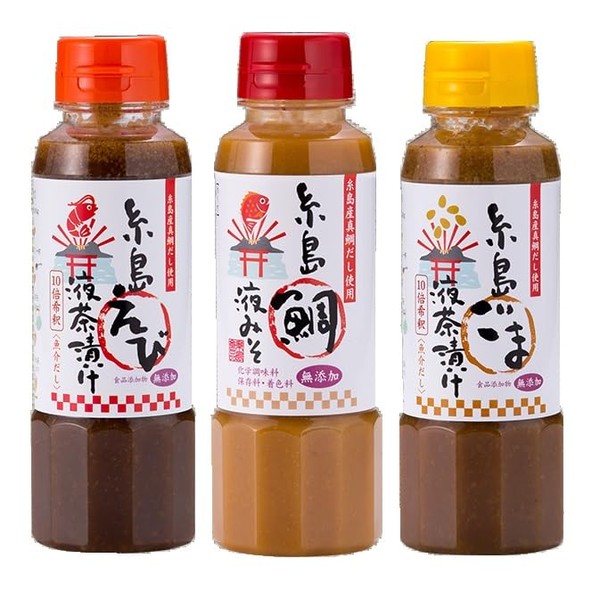 Itoshima Foods Itoshima Sea Bream Liquid Miso Liquid, Chazuke Chazuke