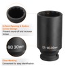 sourcing map 12-Point Deep Impact Socket 1/2 Inch Drive 30mm