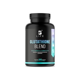B Life Glutatin  200 Cpsulas  1000 mg por porcin  Glutatin, L-Cistena, L-Glutamina y L-Glicina  Ingredientes Naturales  Glutathione Blend.            