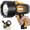 LBE Rechargeable Spotlight, Super Bright 90,000 Lumens Led Flashlight Handheld